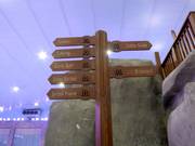 Signage in the ski hall Ski Egypt