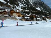 Conveyor belt in the beginner area in Clavière