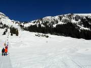 Intermediate slopes at the upper part of the Thaneller