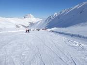 Practice slope at the Wildkogelscharte