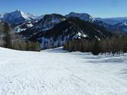 Frauenkar descent in the lower section