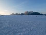 Practice slope in the upper part of the ski area