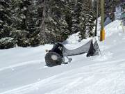 One of the few snow cannons at Big White