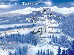Trail map Wysoki Wierch – Bukowina Tatrzańska