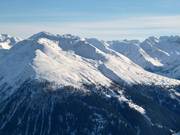 View of the Jakobshorn from the Weissfluh summit