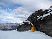 Snowmaking with lances in the Coronet Peak ski area