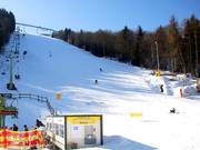 The Slalom run is the most challenging slope in the Skiliftkarussell