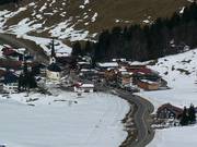 View of the accommodations in Balderschwang