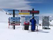 Signage and piste map