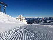 Perfectly groomed slopes at Nassfeld