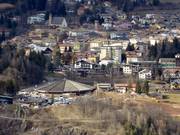 View of the village of Cavalese