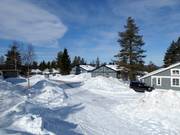 Huts in the Kläppen ski area
