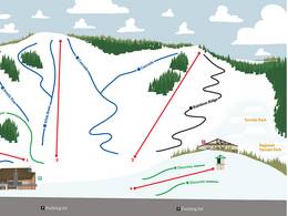 Trail map Snow Valley – Edmonton