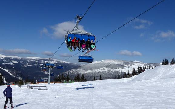 Giant Mountains (Krkonoše): best ski lifts – Lifts/cable cars Špindlerův Mlýn