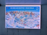 Slope map with operating information at the valley station