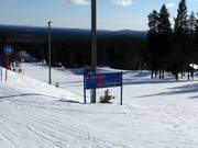 Slope signposting in the ski resort of Pyhä
