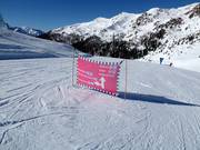 Slope signage in San Martino di Castrozza