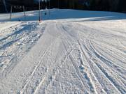 Groomed slope at Unternberg