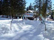 The ski school's own children's slope