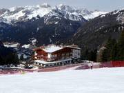 The Hotel Belavista is located directly at the slopes