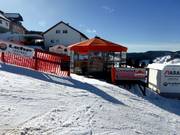 Duin's umbrella bar – après-ski stop at the Kapellenlift with panoramic views all around