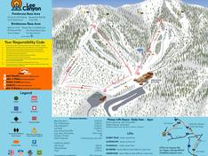 Trail map Las Vegas Ski and Snowboard Resort – Lee Canyon