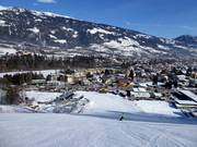World Cup slope with a view of Lienz