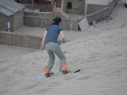 Descent with the snowboard