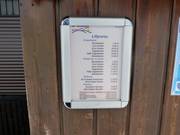 Price information at the valley station