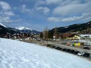 The ski resort borders the village of Tannheim