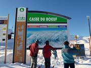 Information boards in the ski area