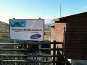 Information board at the entrance to the ski club