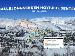Trail map Hallbjønn