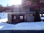Après-ski bar Stadol in the Bärghüsli at the Moosalp-Express valley station