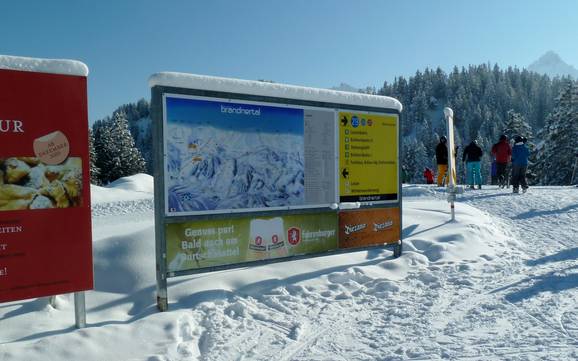 Brandnertal: orientation within ski resorts – Orientation Brandnertal – Brand/Bürserberg