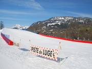 Toboggan slope in Praz sur Arly, near the valley station of the Crête du Midi chairlift