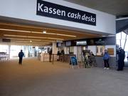 Well-maintained ticket area