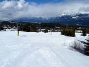 The Catamount quad chairlift offers almost exclusively easy slopes.