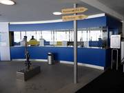 Well-maintained ticket offices at the Diavolezza valley station