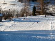 Descent on the right side of the ski lift