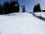 Practice slope in the children's area with conveyor belt
