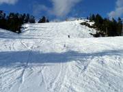 Groomed slope at Grouse Mountain