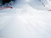 Corduroy slope – perfectly groomed piste in Rosa Khutor