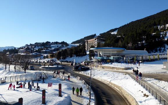 Languedoc-Roussillon: access to ski resorts and parking at ski resorts – Access, Parking Les Angles