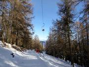 The single chairlift takes guests up to the slopes