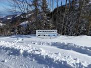 Slope signage in the Kampenwand ski area