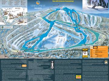 China Peak Mountain Resort Piste Map / Trail Map