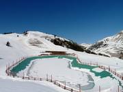 Reservoir for artificial snowmaking in Auris