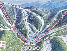 Trail map Discovery Ski Area