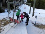 Staff are happy to help children in the ski resort of Lavarone